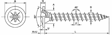 Vite truciolare ranellata